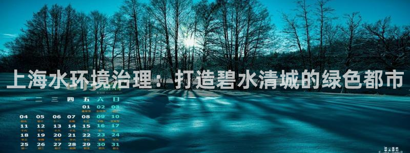 k8凯发国际官方入口：上海水环境治理：打造碧水清城的绿色都市